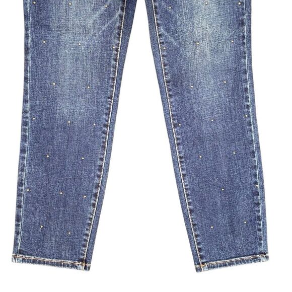 Talbots Flawless Jeans Women’s Size 4P Slim Ankle Bronze Dots Mid High Rises - Picture 5 of 8
